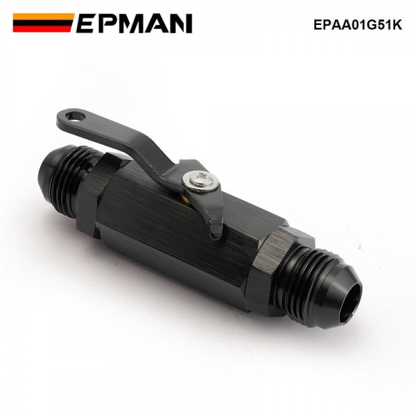 EPMAN Aluminium AN6/AN8 Inline Shut Off Valve Fuel Cut Off Switch W/ Cable Lever For Fuel Oil EPAA01G51K EPMAN Aluminium AN6/AN8 Inline Shut Off Valve Fuel Cut Off Switch W/ Cable Lever For Fuel Oil EPAA01G51K