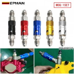 EPMAN Stainless Steel Motorcycle AN3 3AN Front Brake Fluid Quick Removal Cover Replace Brake Line Disconnect Fitting Dry Break Coupling EPAA08G73