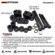 EPMAN Motorcycle Ergonomic 1" & 1.5" Floorboard Extension Kit Spacer Accessories Bolt-On Installation, For Harley Davidson Touring Street EPAA08G76