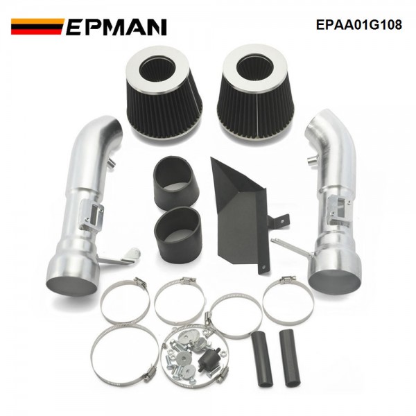 EPMAN Aluminum Cold Air Intake System With Filter For Infiniti G37 3.7L 08-13 For Nissan 370Z 09-20 EPAA01G108