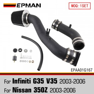 EPMAN Cold Air Intake Induction Pipe +Filter For Infiniti G35 V35 For Nissan 350Z W/ Filter EPAA01G167