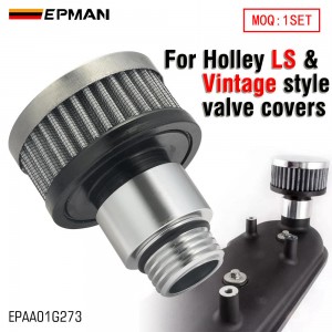 EPMAN Valve Cover Oil Cap Breather Valve Cover Oil Cap with Filter Paper Aluminum Alloy CBW‑069B Replacement for Chevrolet LS Style EPAA01G273