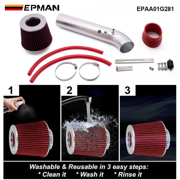 EPMAN Cold Air Kits & Air Filters High Performance For Honda Civic EK J HX EX 1.6L L4 96-98 Intake And Induction System EPAA01G281