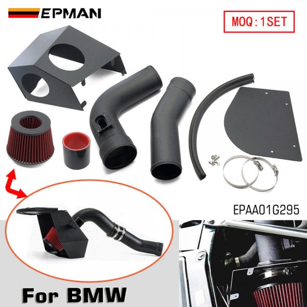 EPMAN Cold Air Intake Pipe System w/ Filter Heat Shield for BMW F10 520i 528i 2.0L N20 2012-2018 EPAA01G295