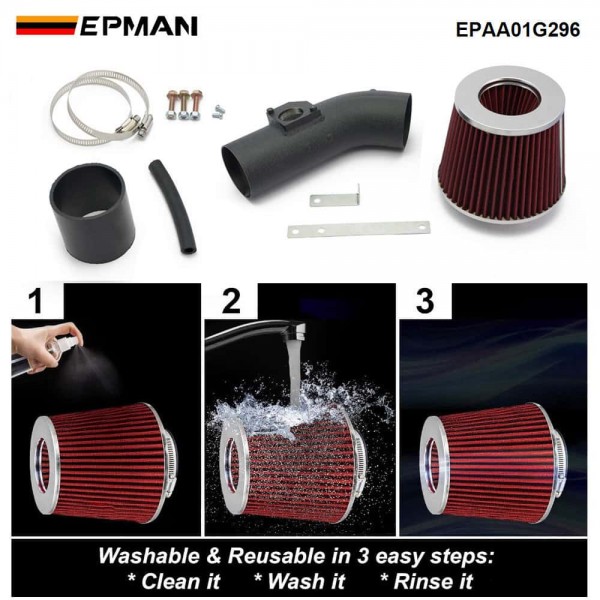 EPMAN Short Ram Air Intake Kit + Filter For Mazda 3 2.5L L4 2010-2012 Cold Air Intake System EPAA01G296