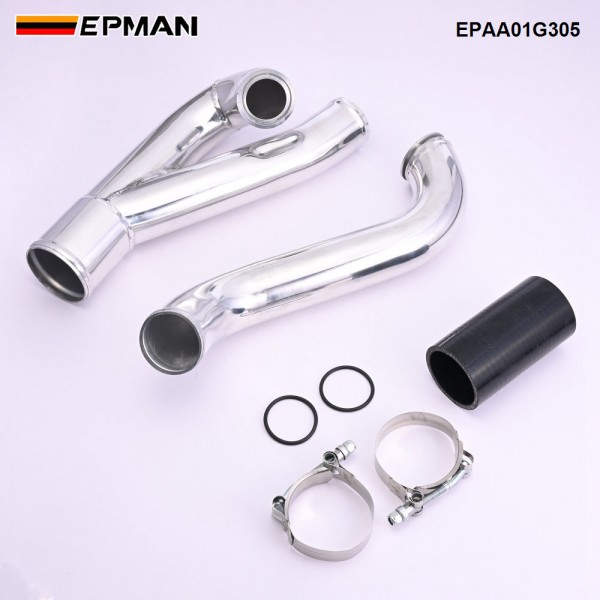 EPMAN Aluminum High Flow Turbo Outlet Pip For BMW E82 E88 E89 E60 535i Z4 N54 LHD 2008-2013 EPAA01G305