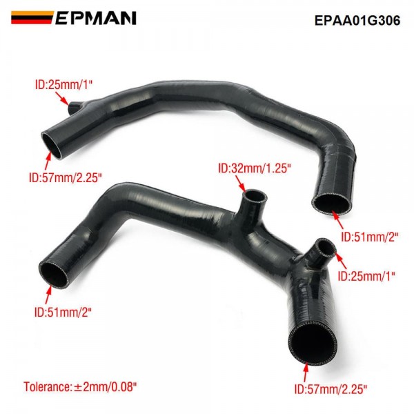 EPMAN High-Performance Silicone Inlet Hose Pipe for BMW N54  Engines 135i 335i 535i Z4 3.0L EPAA01G306