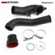 EPMAN Turbo Intercooler Intake Charge Pipe Aluminum 3" For BMW B58 3.0L 340i 540i G30 G31 G11 F20 F22 F30 2015-2021 EPAA01G317