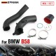 EPMAN Turbo Intercooler Intake Charge Pipe Aluminum 3" For BMW B58 3.0L 340i 540i G30 G31 G11 F20 F22 F30 2015-2021 EPAA01G317