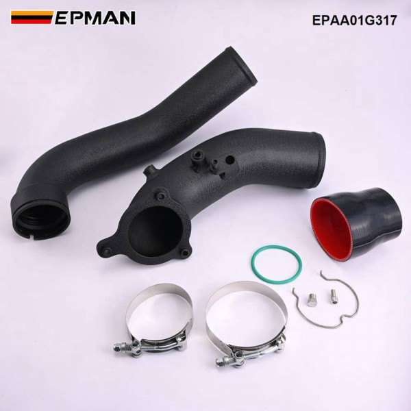 EPMAN Turbo Intercooler Intake Charge Pipe Aluminum 3" For BMW B58 3.0L 340i 540i G30 G31 G11 F20 F22 F30 2015-2021 EPAA01G317