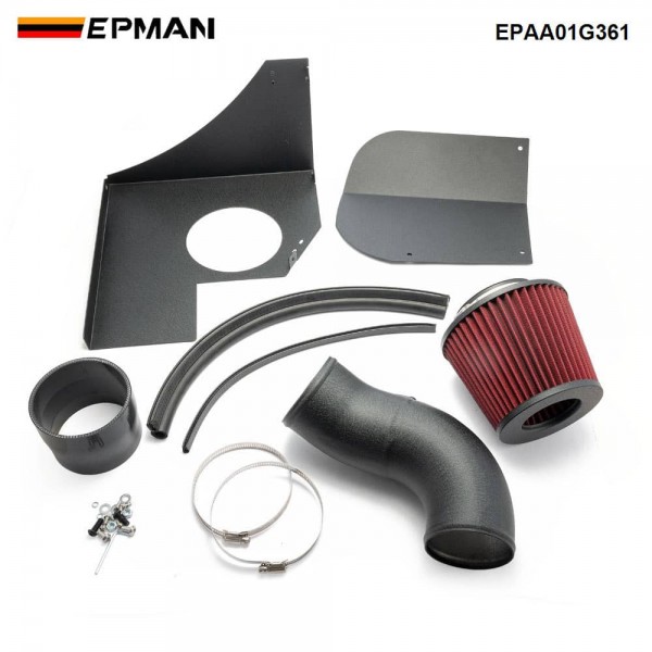 EPMAN Cold Air Intake System Kit For BMW B58 3.0L M140i M240i 340i 440i F20 F22 F30 F32 3.5 Inch Aluminum Pipe Heat Shield EPAA01G361