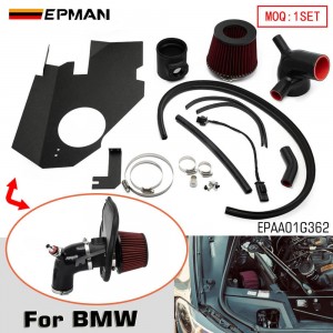 EPMAN Performance Cold Air Intake Kit For BMW F10/F11 N55 535i 3.0L Turbo - CNC Aluminum + High-Flow Conical Filter EPAA01G362