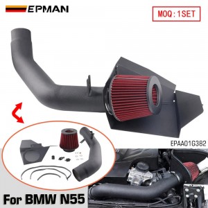 EPMAN High-Flow Cold Air Intake System Kit With Heat Shield For BMW N55 3.0L EPAA01G382