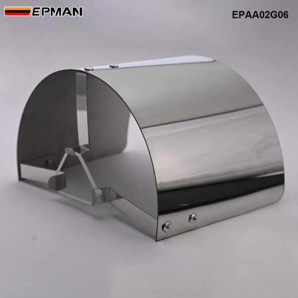 EPMAN 10PCS/LOT Air Intake Filter Heat Shield Cover 2.5"-5" Neck General Stainless Steel EPAA02G06-10T