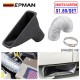 EPMAN 20SETS/CARTON Air Intake Duct,Air Duct Front Bumper Cooling Air Intake Pipe Hose Universal for Replacement Car Cooling Air Pipe Car Square Brake Air Duct EPAA02G14B-20T