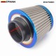 EPMAN Stainless Steel Engine Air Filter 3" Round Tapered Universal Cold Air Intake Cone Filter Burnt Blue EPAF76NEO