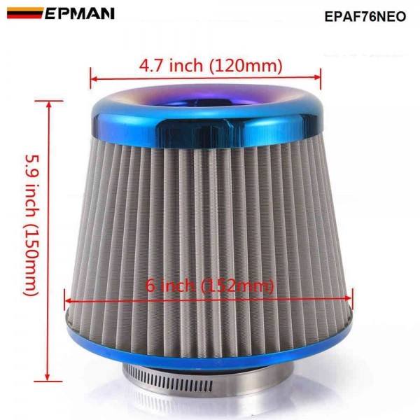 EPMAN Stainless Steel Engine Air Filter 3