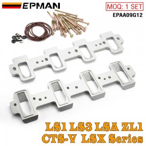 EPMAN Billet LS1 Cathedral Port Cylinder Head to LS3 LSA ZL1 CTS-V Supercharger Adapters Rectangle Intake Manifold Adapter LSX EPAA09G12