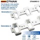 EPMAN Billet LS1 Cathedral Port Cylinder Head to LS3 LSA ZL1 CTS-V Supercharger Adapters Rectangle Intake Manifold Adapter LSX EPAA09G12