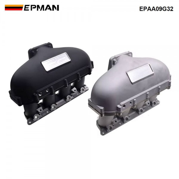 EPMAN Centerfeed Intake Manifold - Cast Aluminum + CNC, 90mm Opening, Silver or Black, FOR K20/K24 & K-Swap EPAA09G32