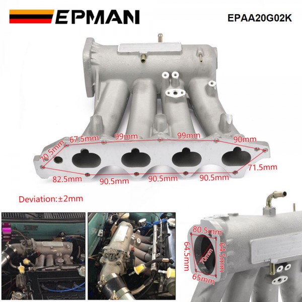 EPMAN Air Intake Manifold Cast Aluminum For Acura Integra 94-01 LS/RS B18A/B18B EPAA20G02K EPMAN Air Intake Manifold Cast Aluminum For Acura Integra 94-01 LS/RS B18A/B18B EPAA20G02K