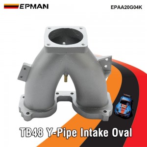 EPMAN Cast Aluminum TB48 Y-Pipe Intake Oval for Nissan Patrol TB48 For Toyota 1FZ Engine Throttle Body EPAA20G04K