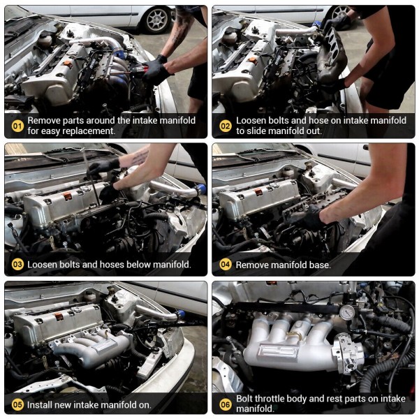 EPMAN Car Modification Cast Aluminum Intake Manifold (Race Only) For Honda/Acura K20A2/K20A3 02-06 EPAA21G02K EPMAN Car Modification Cast Aluminum Intake Manifold (Race Only) For Honda/Acura K20A2/K20A3 02-06 EPAA21G02K