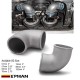 Tansky Cast Aluminum Elbow 90 Degree Pipe 51mm 57mm 63mm 70mm 76mm 89mm 102mm 2" 2.25" 2.5" 2.75" 3" 3.5" 4" Universal