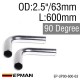 63mm(2.5") +$3.60