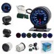 Car Auto 12V 52mm/2" 7 Colors Universal Oil Temp Gauge LED With Sensor and Holder AD-GA52OILT