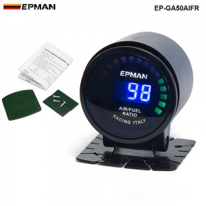 New ! Epman Racing 2" 52mm Digital Color Analog LED Air / Fuel Ratio Monitor Racing Gauge EP-GA50AIFR