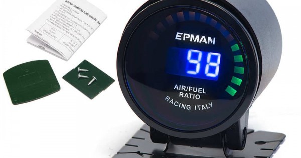Tachimetro Auto Da 52 Mm EPMA - Contagiri Universale LED 7 Colori, Per Auto 12V, Installazione DIY
