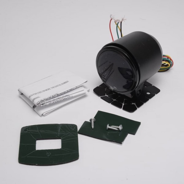 New ! Epman Racing 2" 52mm Smoked Digital Color Analog Digital Voltage Volt Meter Gauge with bracket EP-GA50VOLT