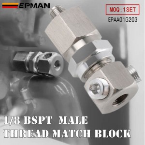 EPMAN Oil Pressure Sending Unit Relocation Adapter With Dual 1/8" NPT Ports EPAA01G203