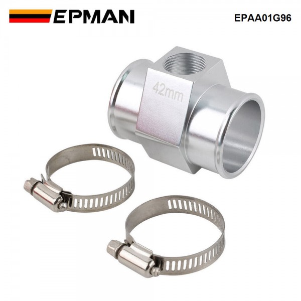 EPMAN Joint Radiator Hose Pipe Adapter For 1/2"-14NPT Water Temp Gauge Sensor for 38mm /40mm /42mm Joint Pipe EPAA01G96