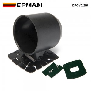 EPMAN -Gauge Pod 52mm Universal Gauge Cup Car Mount Holder Plastic Single Auto Car Meter Pods Dash Pod Mount Bracket EPCV52BK