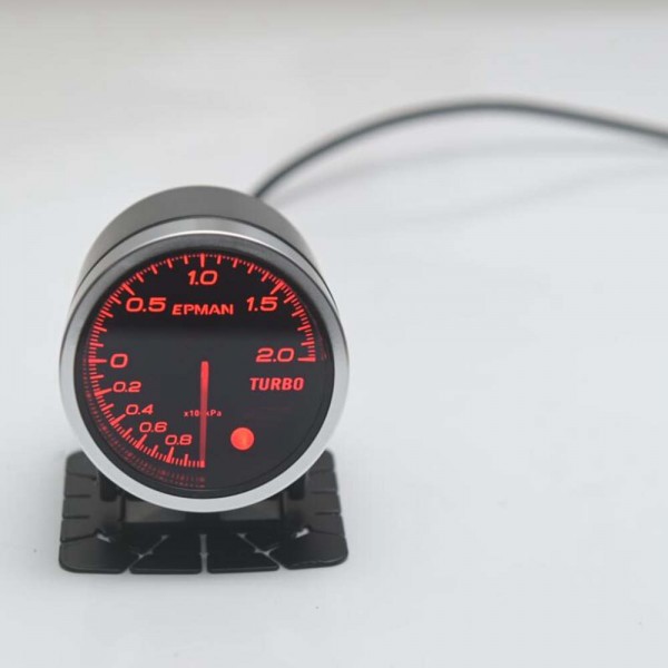 EPMAN Car Auto 12V 2" 52mm Universal -1~2 x100kpa Turbo Boost Gauge 10 Colors Digital LED Display Car Meter With Holder EPXX707 EPMAN Car Auto 12V 2" 52mm Universal -1~2 x100kpa Turbo Boost Gauge 10 Colors Digital LED Display Car Meter With Holder EPXX707