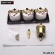 TANSKY - 52mm 3in1 kit Oil Temp Gauge Water Temp Gauge Temperature Oil Pressure Gauge TK-AW-C3A