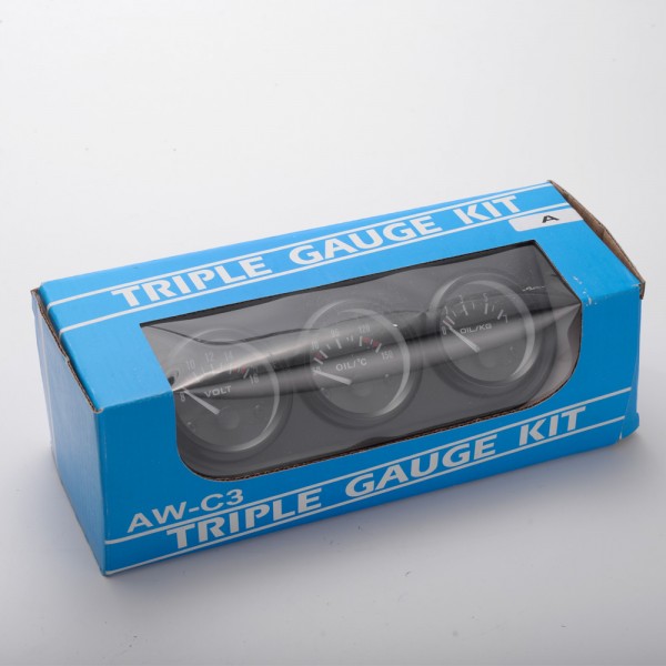 TANSKY - 52mm 3in1 kit Oil Temp Gauge Water Temp Gauge Temperature Oil Pressure Gauge TK-AW-C3A TANSKY - 52mm 3in1 kit Oil Temp Gauge Water Temp Gauge Temperature Oil Pressure Gauge TK-AW-C3A