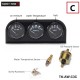 TANSKY - 52MM 3 In 1 Volt meter +water temp gauge +Oil Pressure Gauge Kit car meter With Sensor TK-AW-C3C TANSKY - 52MM 3 In 1 Volt meter +water temp gauge +Oil Pressure Gauge Kit car meter With Sensor TK-AW-C3C