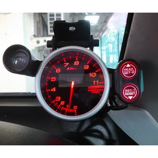 Racing Sports Car Meter 80mm Link Meter Racer Gauge Tachometer 7 color setting RPM Meter TK-GA375DI-7C