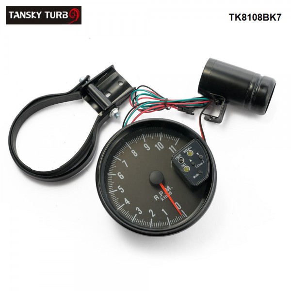 Racing Sports Car Meter 5" RPM Gauge Auto Tachometer 7 Color LED Auto Meter TK8108BK7