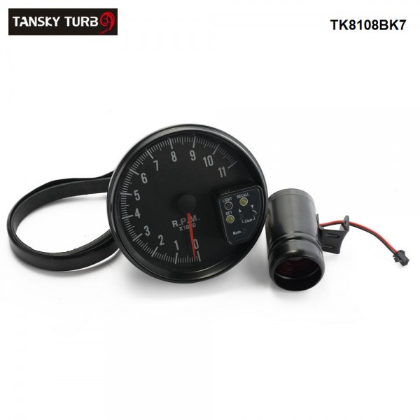 Racing Sports Car Meter 5" RPM Gauge Auto Tachometer 7 Color LED Auto Meter TK8108BK7