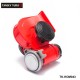 Tansky - Car Motorcycle Truck 12V Red Compact Dual Tone Electric Pump Air Loud Horn Vehicle Siren TK-HOM043