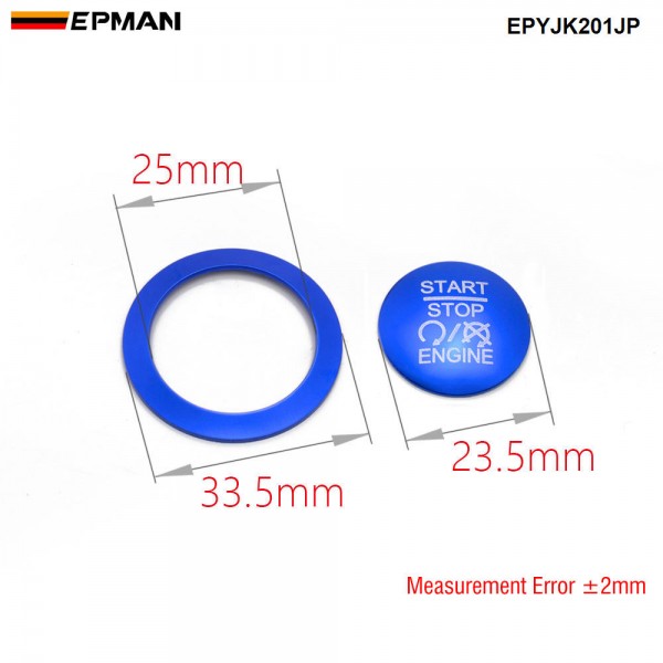 EPMAN Car Interior Engine Ignition Start Stop Push Button Switch Button Ring Cover Trim Sticker Car Interior For Jeep Liberty Compass EPYJK201JP EPMAN Car Interior Engine Ignition Start Stop Push Button Switch Button Ring Cover Trim Sticker Car Interior For Jeep Liberty Compass EPYJK201JP