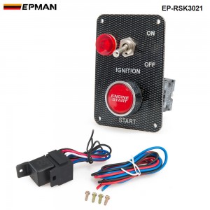 Racing Switch Kit Car Electronicl/Switch Panels-Flip-up Start/Ignition/Accessory EP-RSK3021