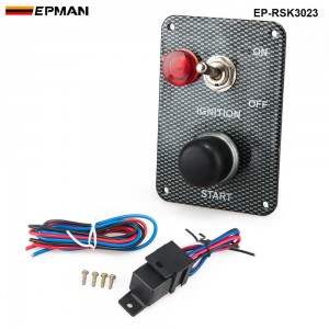 Racing Switch Kit Car Electronics Switch Panels-Flip-up Start Ignition Accessory EP-RSK3023