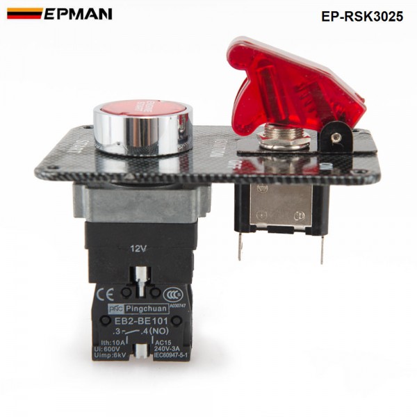 Racing Switch Kit Car Electronicl/Switch Panels-Flip-up Start/Ignition/Accessory EP-RSK3025
