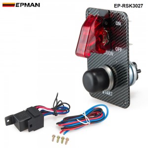 Racing Switch Kit Car Electronicl/Switch Panels-Flip-up Start/Ignition/Accessory EP-RSK3027