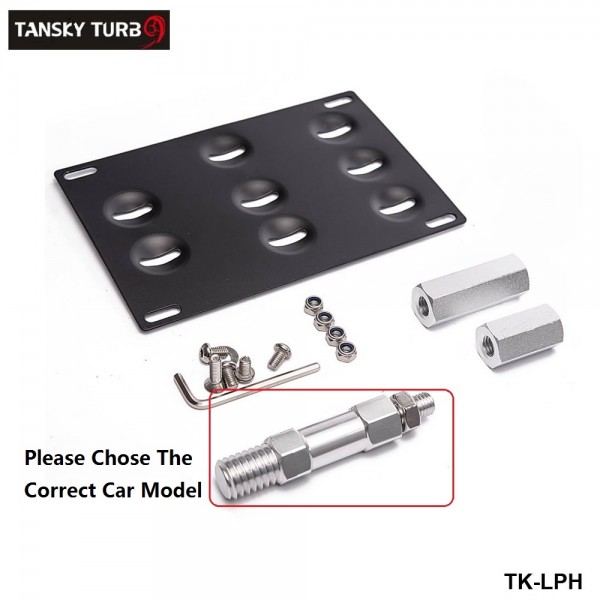 EPMAN Front Bumper Tow Hook License Plate Mount Bracket Holder For BMW For Toyota For Honda For VW For Nissan TK-LPH EPMAN Front Bumper Tow Hook License Plate Mount Bracket Holder For BMW For Toyota For Honda For VW For Nissan TK-LPH